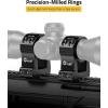 CVLIFE Precision Scope Rings Mount – Compatible with Picatinny Rails and More – 2 Pieces(Extra High)
