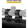 CVLIFE Precision Scope Rings Mount – Compatible with Picatinny Rails and More – 2 Pieces(High)