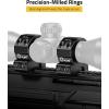 CVLIFE Precision Scope Rings Mount – Compatible with Picatinny Rails and More – 2 Pieces(Low)