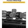 CVLIFE Precision Scope Rings Mount – Compatible with Picatinny Rails and More – 2 Pieces(Medium)