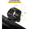 CVLIFE Precision Scope Rings Mount – Compatible with Picatinny Rails and More – 2 Pieces(Medium)
