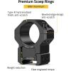 CVLIFE Precision Scope Rings Mount for Picatinny Rail and More – 2 Pieces(High)