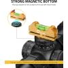 CVLIFE Professional Scope Leveling Kit Heavy Duty Scope Mounting Level with 2 Magnetic Universal Level Bubbles, Gold(Gold)