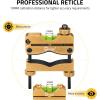 CVLIFE Professional Scope Leveling Kit Heavy Duty Scope Mounting Level with 2 Magnetic Universal Level Bubbles, Gold(Gold)