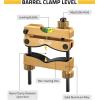 CVLIFE Professional Scope Leveling Kit Heavy Duty Scope Mounting Level with 2 Magnetic Universal Level Bubbles, Gold(Gold)