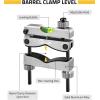 CVLIFE Professional Scope Leveling Kit Heavy Duty Scope Mounting Level with 2 Magnetic Universal Level Bubbles, Gold(Silver)