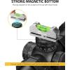 CVLIFE Professional Scope Leveling Kit Heavy Duty Scope Mounting Level with 2 Magnetic Universal Level Bubbles, Gold(Silver)