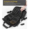 CVLIFE Range Bag, Gun Range Bags for Handguns and Ammo, Soft Pistol Case for Shooting and Hunting, Accessories for Men(Black)