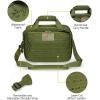 CVLIFE Range Bag, Gun Range Bags for Handguns and Ammo, Soft Pistol Case for Shooting and Hunting, Accessories for Men(Green)