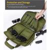 CVLIFE Range Bag, Gun Range Bags for Handguns and Ammo, Soft Pistol Case for Shooting and Hunting, Accessories for Men(Green)