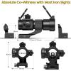 CVLIFE Red Green Dot Scope Reflex Sight for 20mm Cantilever Mount(Black)