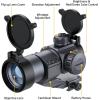 CVLIFE Red Green Dot Scope Reflex Sight for 20mm Cantilever Mount(Gray)