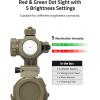 CVLIFE Red Green Dot Scope Reflex Sight for 20mm Cantilever Mount(Sand)
