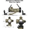 CVLIFE Red Green Dot Scope Reflex Sight for 20mm Cantilever Mount(Sand)