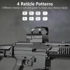 CVLIFE Red Green Dot Sight, 4 Adjustable Reticle Reflex Sight, 9 Brightness Setting Holographic Sight for 20mm Rail Mount