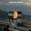 CVLIFE Reflex Sight, 1x28x40mm Red Dot Sight, 4 Adjustable Reticles Sight for 20mm Picatinny Rail, Red Dot Optics, Absolute Co-Witness(Black)