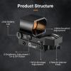 CVLIFE Reflex Sight, 1x28x40mm Red Dot Sight, 4 Adjustable Reticles Sight for 20mm Picatinny Rail, Red Dot Optics, Absolute Co-Witness(Black)