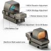 CVLIFE Reflex Sight, 1x28x40mm Red Dot Sight, 4 Adjustable Reticles Sight for 20mm Picatinny Rail, Red Dot Optics, Absolute Co-Witness(Gray)