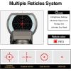 CVLIFE Reflex Sight, 1x28x40mm Red Dot Sight, 4 Adjustable Reticles Sight for 20mm Picatinny Rail, Red Dot Optics, Absolute Co-Witness(Gray)
