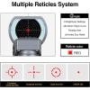 CVLIFE Reflex Sight, 1x28x40mm Red Dot Sight, 4 Adjustable Reticles Sight for 20mm Picatinny Rail, Red Dot Optics, Absolute Co-Witness(Silver)