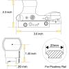 CVLIFE Reflex Sight, 1x28x40mm Red Dot Sight, 4 Adjustable Reticles Sight for 20mm Picatinny Rail, Red Dot Optics, Absolute Co-Witness(Silver)