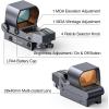 CVLIFE Reflex Sight, 1x28x40mm Red Dot Sight, 4 Adjustable Reticles Sight for 20mm Picatinny Rail, Red Dot Optics, Absolute Co-Witness(Silver)