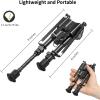 CVLIFE Rifle Bipod, 6-9 Inch Adjustable Super Duty Bipod(Aluminum)