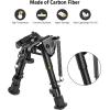 CVLIFE Rifle Bipod, 6-9 Inch Adjustable Super Duty Bipod(Carbon Fiber)