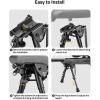 CVLIFE Rifle Bipod, 6-9 Inch Adjustable Super Duty Bipod(Carbon Fiber)