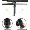 CVLIFE Rifle Bipod Quick Release Picatinny Bipod for Rifle 360 Degrees Swivel and Tiltable Head Adjustable Height and Foldable Legs for Shooting and Hunting(Black)