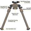 CVLIFE Rifle Bipod Quick Release Picatinny Bipod for Rifle 360 Degrees Swivel and Tiltable Head Adjustable Height and Foldable Legs for Shooting and Hunting(Flat Dark Earth)