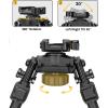 CVLIFE Rifle Bipod Quick Release Picatinny Bipod for Rifle 360 Degrees Swivel and Tiltable Head Adjustable Height and Foldable Legs for Shooting and Hunting(Black)