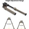 CVLIFE Rifle Bipod Quick Release Picatinny Bipod for Rifle 360 Degrees Swivel and Tiltable Head Adjustable Height and Foldable Legs for Shooting and Hunting(Flat Dark Earth)