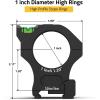 CVLIFE Scope Rings – Precision Scope Mount with Level Bubble for Picatinny Rails – 2 Pieces(High)