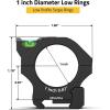 CVLIFE Scope Rings – Precision Scope Mount with Level Bubble for Picatinny Rails – 2 Pieces(Low)