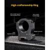 CVLIFE Scope Rings Mount – 7075 Aluminum Precision Scope Rings for Picatinny Rails – 2 Pieces(High)