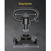 CVLIFE Sling Swivel Mount 1.25″ Traditional Sling Mount for Two Point Sling(1 Pack 360° Rotation)
