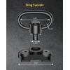 CVLIFE Sling Swivel Mount 1.25″ Traditional Sling Mount for Two Point Sling(4 Pack 360° Rotation)
