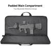 CVLIFE Soft Rifle Case 28 inch Gun Bag Pistol Case, Gun Cases for Rifles and Shotguns, Rifle Bag with Lockable Zipper for Outdoor Hunting Shooting(Black)