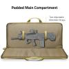 CVLIFE Soft Rifle Case 28 inch Gun Bag Pistol Case, Gun Cases for Rifles and Shotguns, Rifle Bag with Lockable Zipper for Outdoor Hunting Shooting(Khaki)