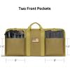 CVLIFE Soft Rifle Case 28 inch Gun Bag Pistol Case, Gun Cases for Rifles and Shotguns, Rifle Bag with Lockable Zipper for Outdoor Hunting Shooting(Khaki)