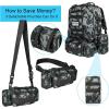 CVLIFE Tactical Backpack Military Army Rucksack 60L Large Assault Pack Detachable Molle Bag