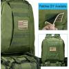 CVLIFE Tactical Backpack Military Army Rucksack 60L Large Assault Pack Detachable Molle Bag(06-army Green With Patch)