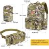 CVLIFE Tactical Backpack Military Army Rucksack 60L Large Assault Pack Detachable Molle Bag(Auriclash)