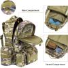 CVLIFE Tactical Backpack Military Army Rucksack 60L Large Assault Pack Detachable Molle Bag(Auriclash)