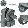 CVLIFE Tactical Backpack Military Army Rucksack 60L Large Assault Pack Detachable Molle Bag(Grey)