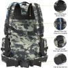 CVLIFE Tactical Backpack Military Army Rucksack 60L Large Assault Pack Detachable Molle Bag(Shadowstand)
