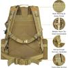CVLIFE Tactical Backpack Military Army Rucksack 60L Large Assault Pack Detachable Molle Bag(Tan)