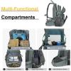 CVLIFE Tactical Hydration Backpack with 3L TPU Water Bladder, 22L Hiking Backpack for Men Women, Heavy Duty Molle Water Backpack with Multiple Compartments for Cycling Running Hunting Camping(Grey)