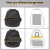 CVLIFE Tactical Range Backpack for Men, Handgun Backpack with Pistol Cases, Range Bag with Removable Divider Daypack for EDC Work (BLACK, regular)(Black)
